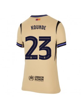 Barcelona Jules Kounde #23 Auswärtstrikot für Frauen 2025-26 Kurzarm